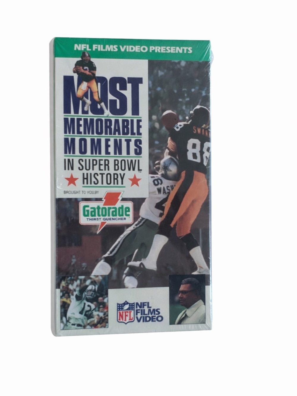 NFL Films Video: Most Memorable Moments in Super Bowl History VHS NWT